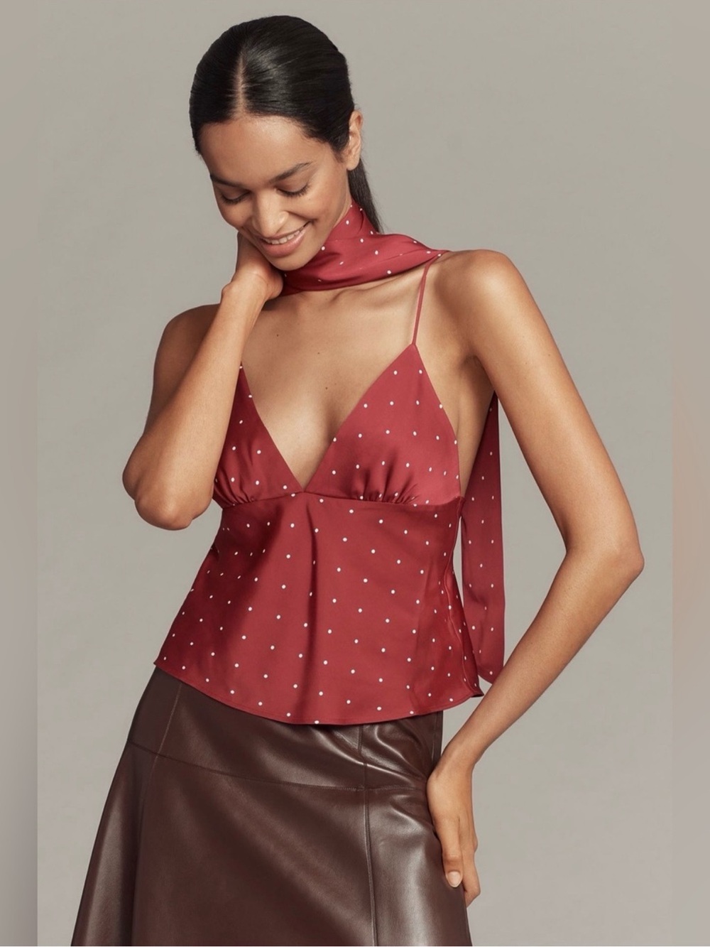 Anthropologie Clara Tank Top with Scarf